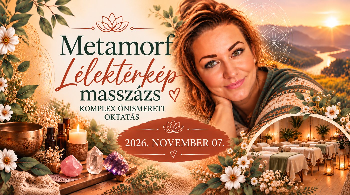 Metamorf Lélektérkép masszázs, komplex önismereti oktatás, 2026. november 7.