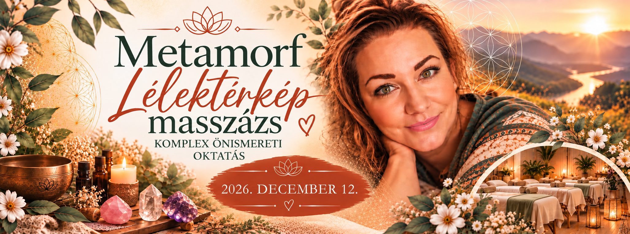 Metamorf Lélektérkép masszázs, komplex önismereti oktatás, 2026. december 12.